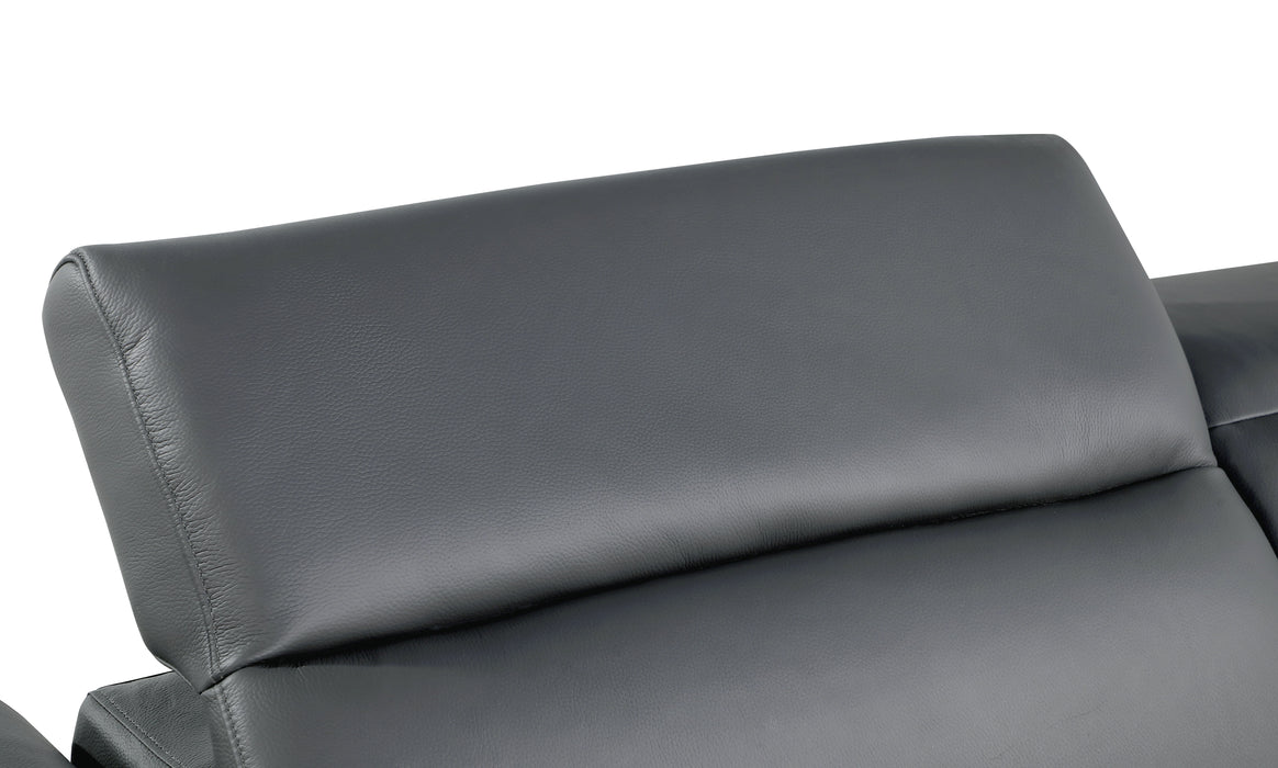 1126 - Top Grain Power Reclining Italian Leather Sofa