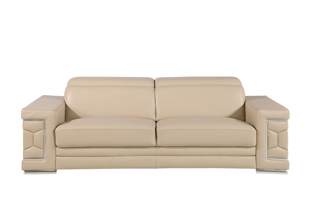 296 - Leather Sofa