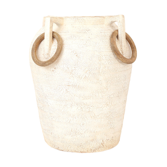 19" Hawking Small Ecomix Vase - Ivory / Beige