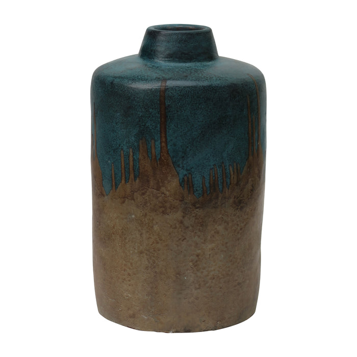 Terracotta 2-Tone Vase - Blue
