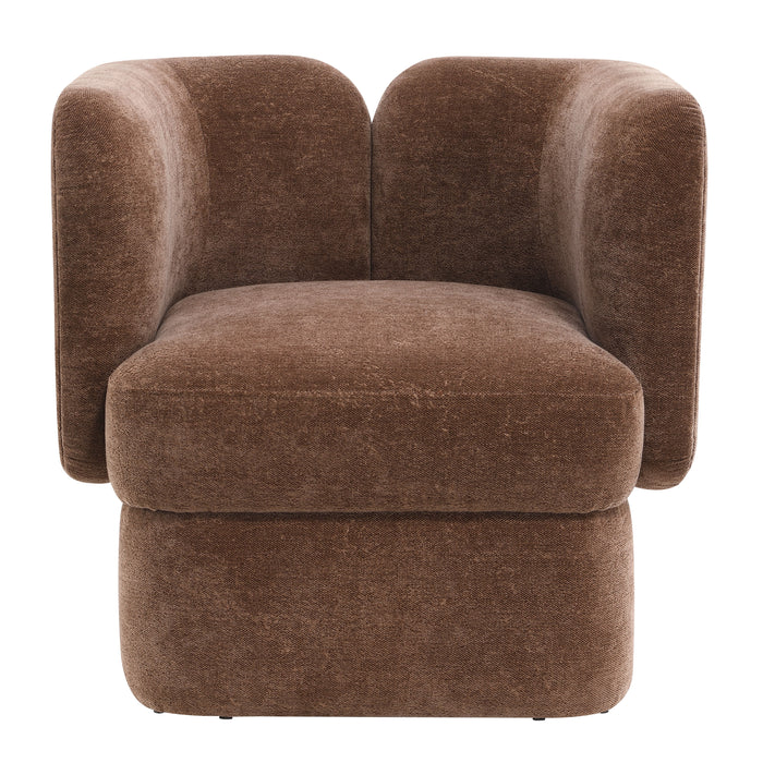 Shelighter-back Accent Chair - Brown
