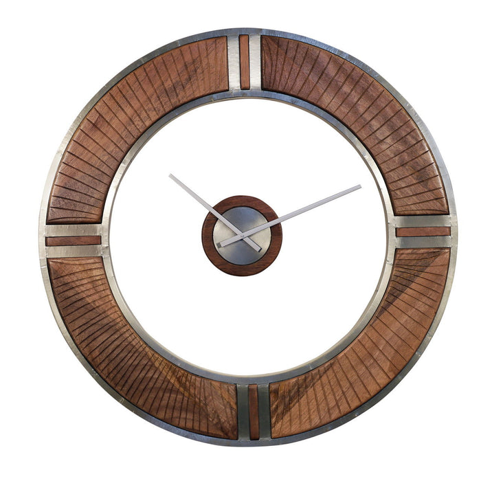 36" Parry Wood Wall Clock - Brown