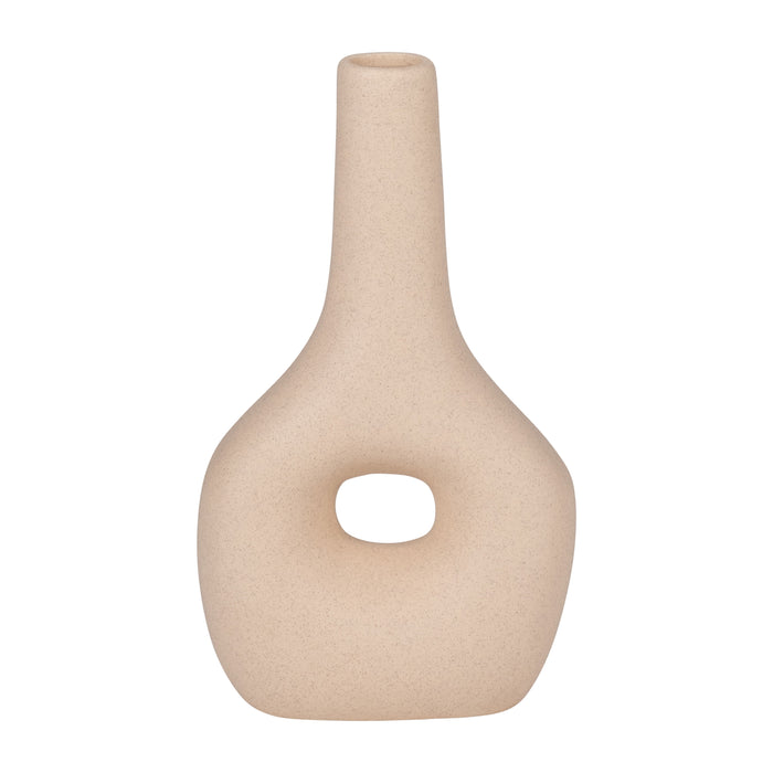 Cer - 9" Open Cut-Out Nomad Vase - Ivory