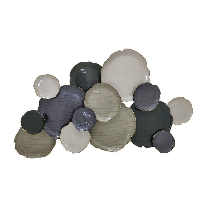 Metal 49" Lily Pads Wall Deco - Multi