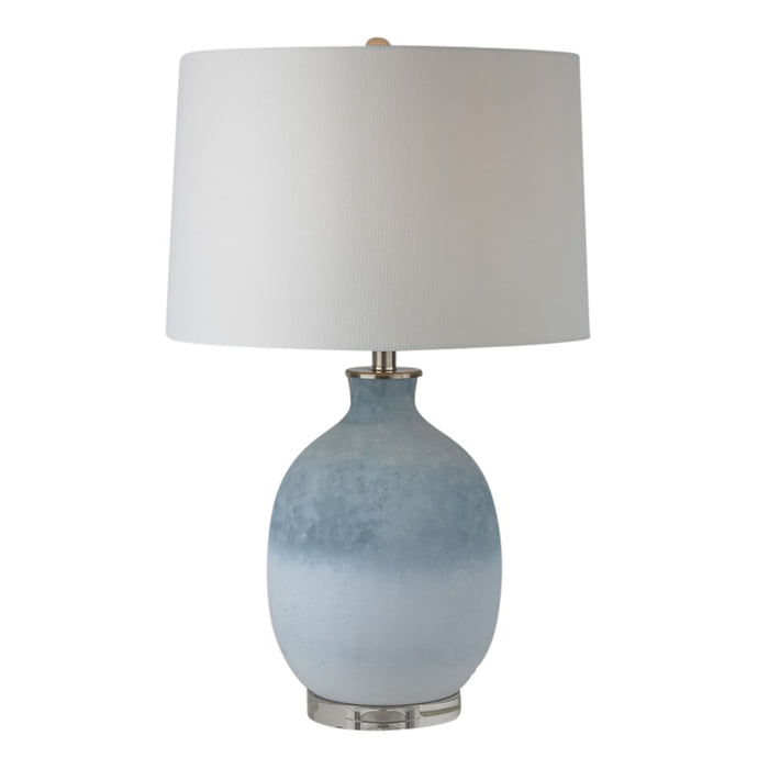 27" 2 - Tone Table Lamp - Blue / White