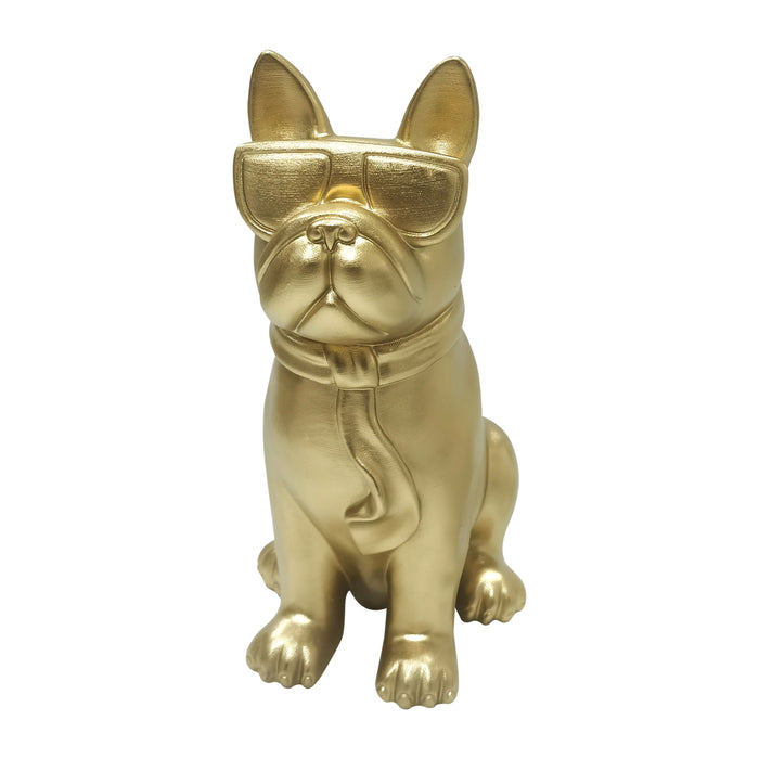10" Cool Shades Boston Terrier - Gold