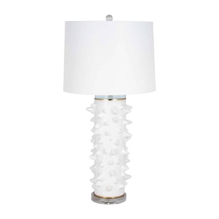 Spikey Table Lamp - White