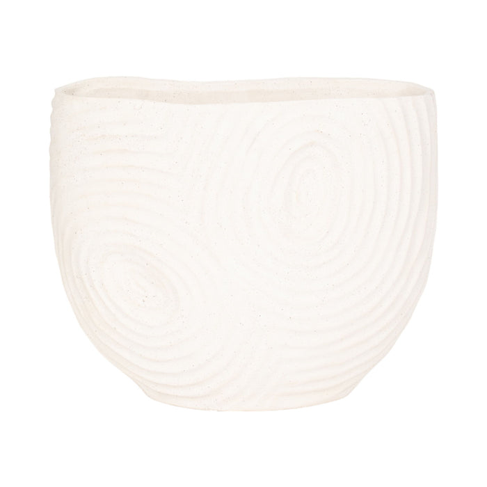 11" Sumatra Small Vase - Ivory / Beige