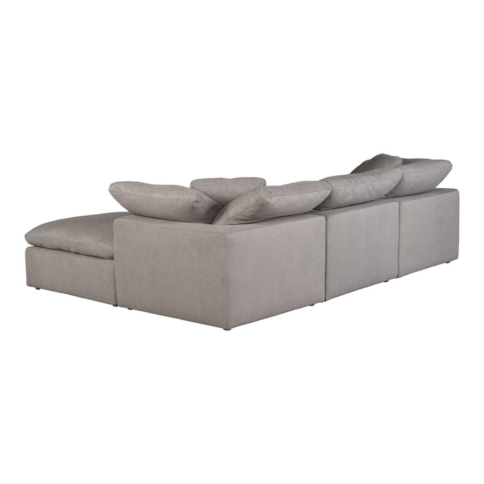 Terra - Condo Lounge Modular Sectional Livesmart Fabric - Light Gray