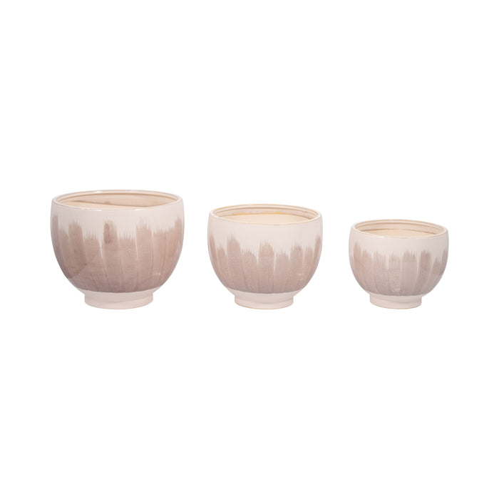 Valdiva Ceramic Planters (Set of 3) - Gray