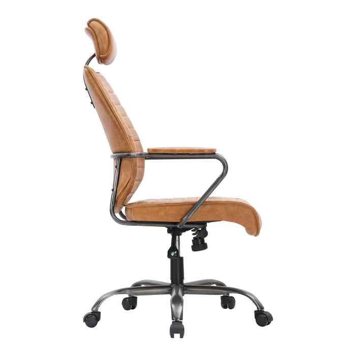 Executive - Swivel Office Chair - Cognac
