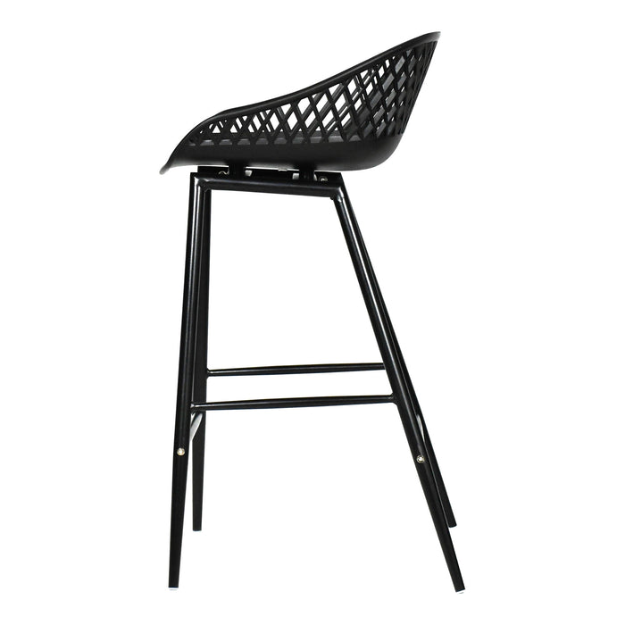 Piazza - Outdoor Counter Stool - Black