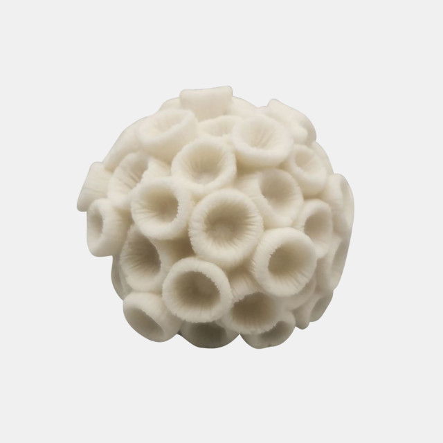 Round Coral Orb - Ivory