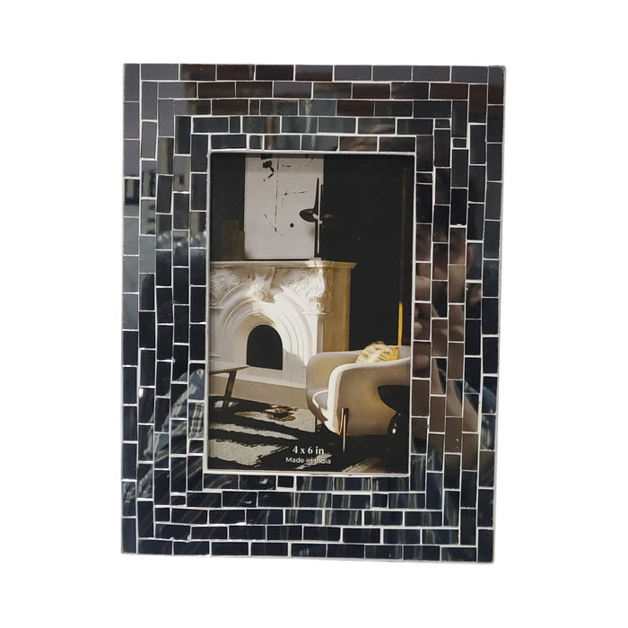 Mosaic Photo Frame - Silver