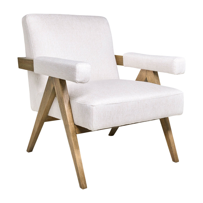 Wood Scandinavyian Accent Chair - Beige