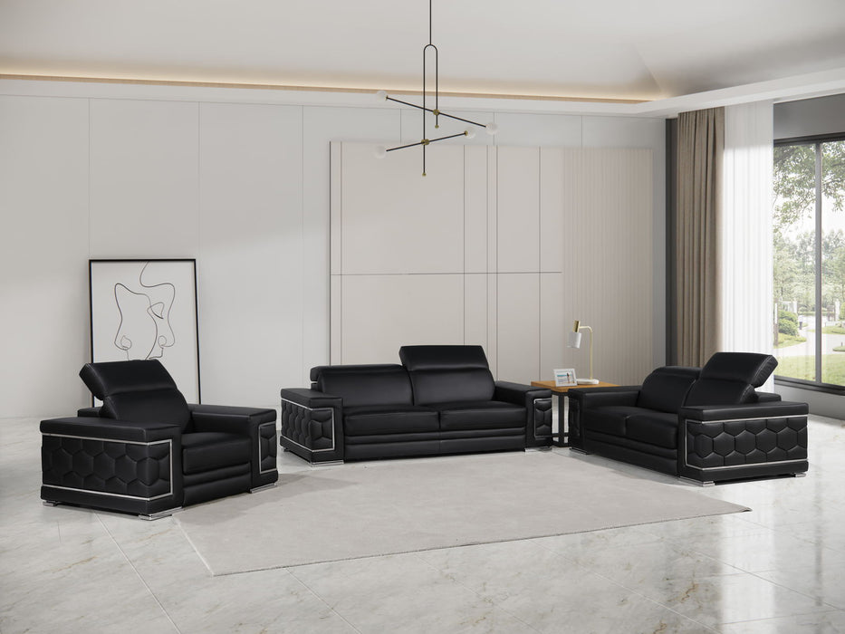 296 - Genuine Leather Living Room Set