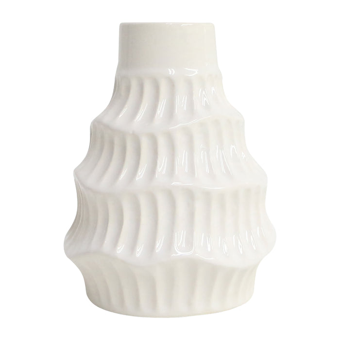 Wavy Vase - White