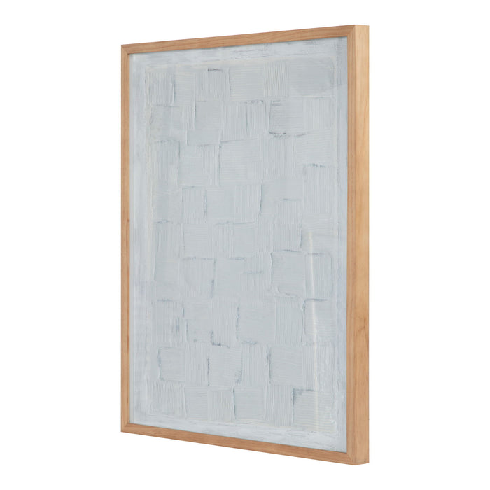 Checkerboard - Framed Painting - White