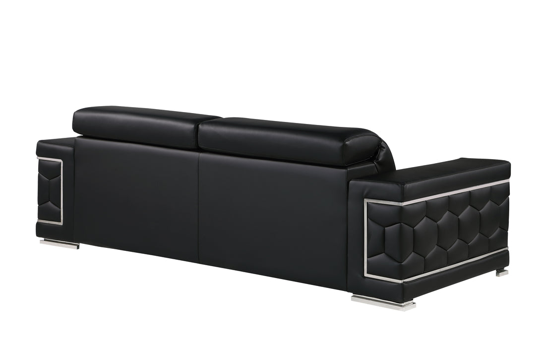 296 - Leather Sofa