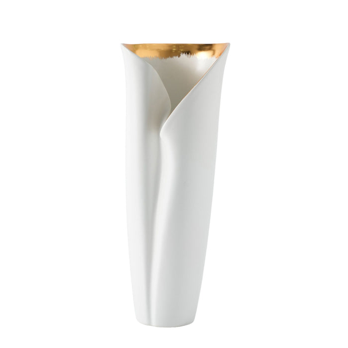 17" Hollis Large Vase - White