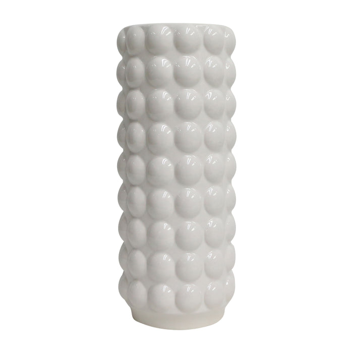 16" Bubble Vase - White