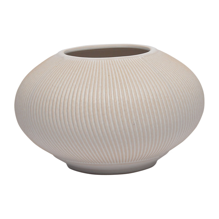 8" Kitami Medium Vase - Ivory