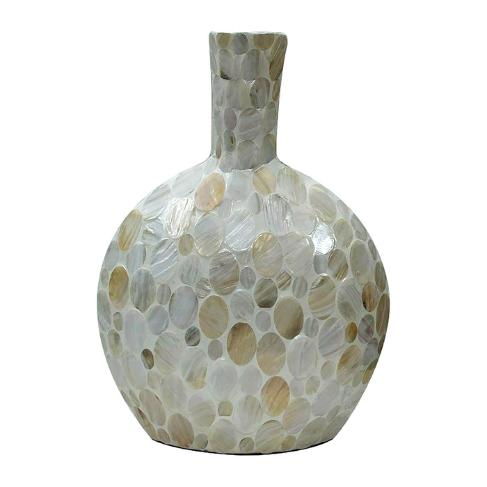 23" Gourd Capiz Vase - Natural