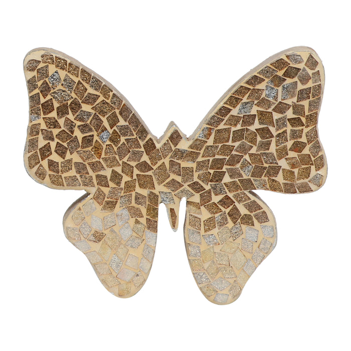 Mosaic Butterfly 6" - Champagne