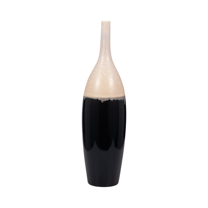 Alondra Small Ceramic Floor Vase - Beige