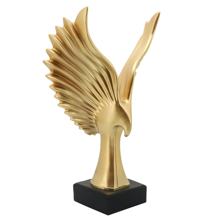 Resin Eagle Table Accent 20" - Gold