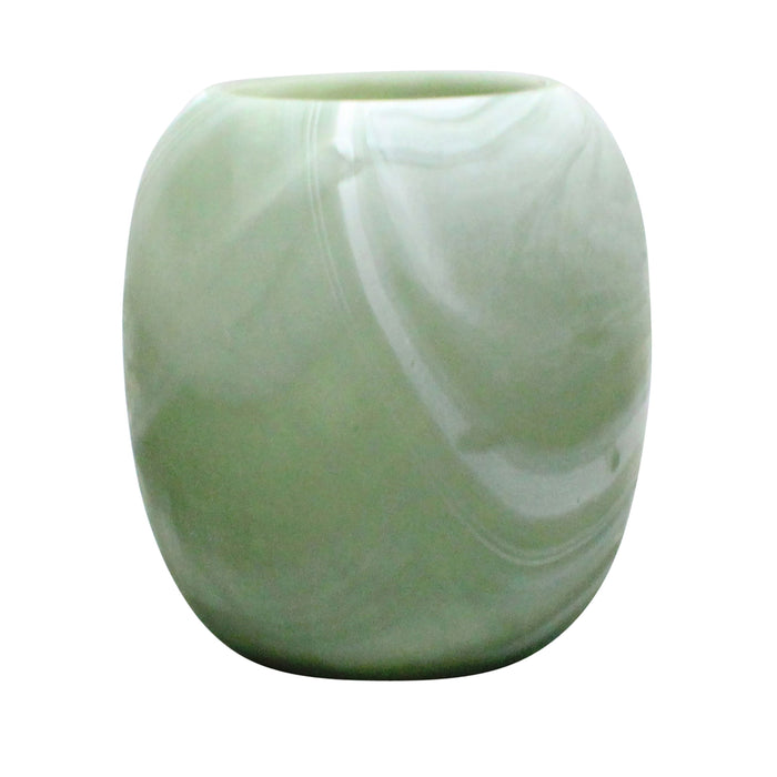 9" Garbo Small Vase - Green