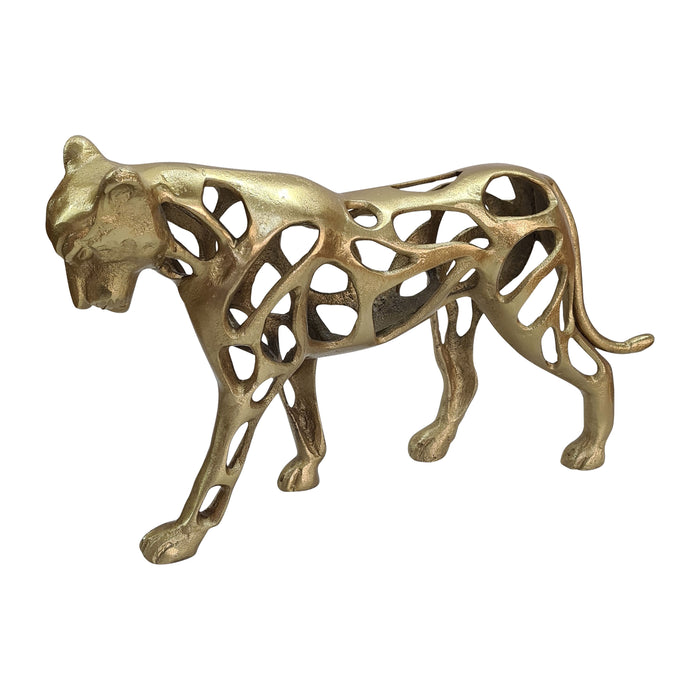 Metal 14" Lioness - Gold