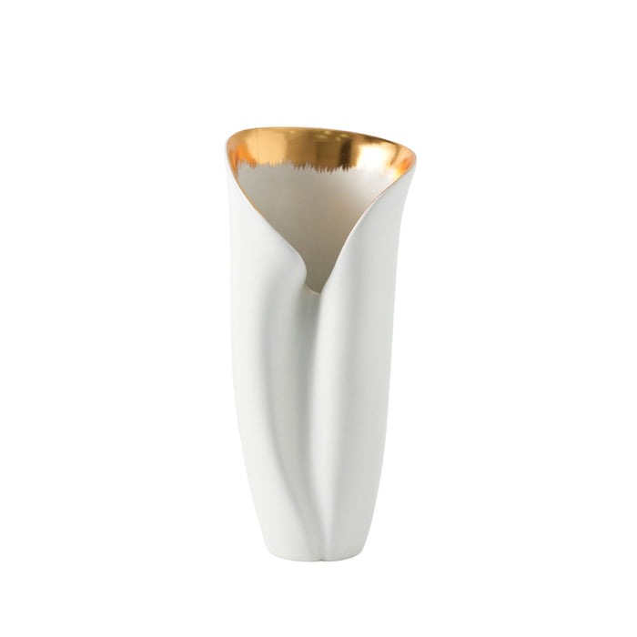 12" Hollis Small Vase - White