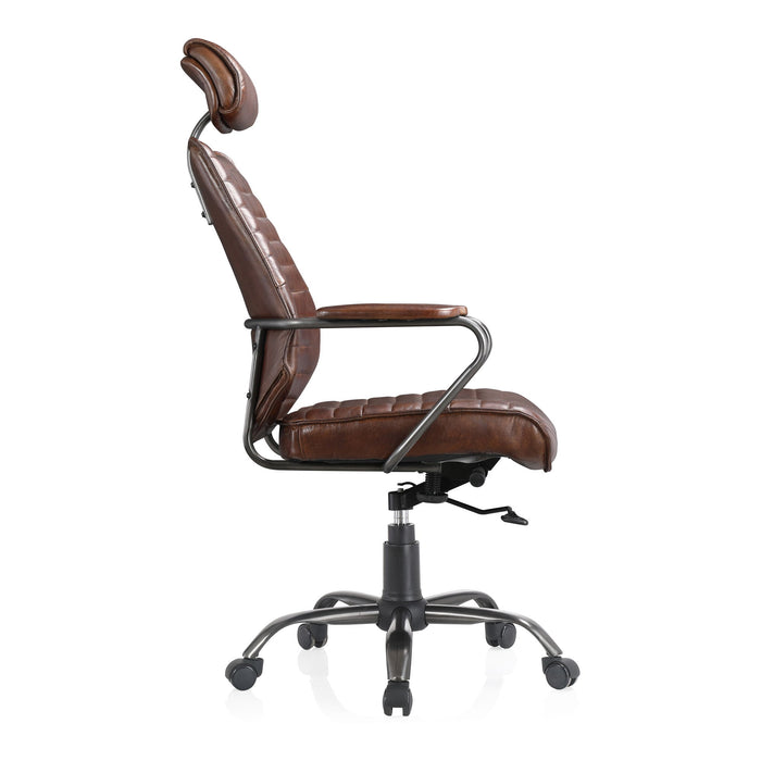 Executive - Office Chair - Dark Brown - Leather
