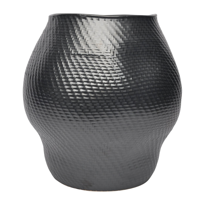 16" Sobaek Small Vase - Black