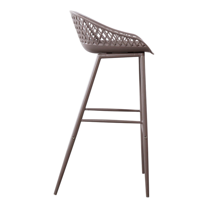 Piazza - Outdoor Barstool - Gray - M2