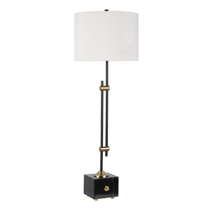Hilliard Marble Buffet Table Lamp - Gold / Black