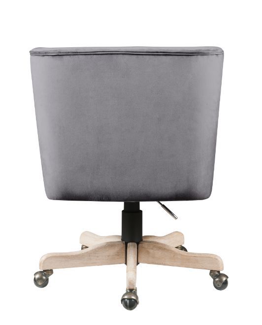 Cliasca - Office Chair - Gray Velvet