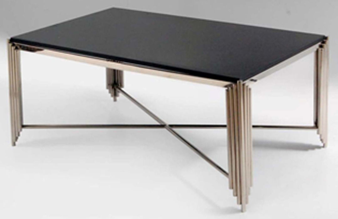 44" Aldine Stainless Steel Coffee Table - Gold