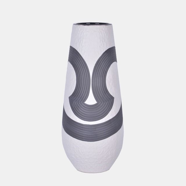 Noir Vase - White / Black