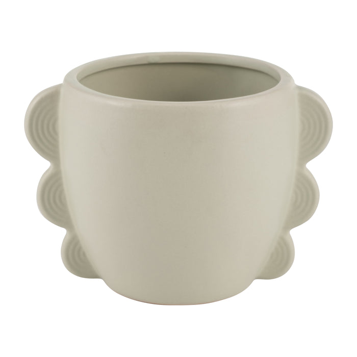 Ceramic 5" Eared Vase - Cucumber