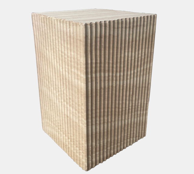 Square Accent Table - Beige