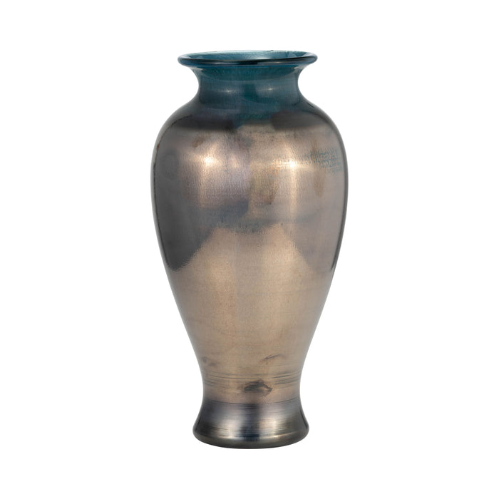 Glass Olpe Vase 12" - Teal