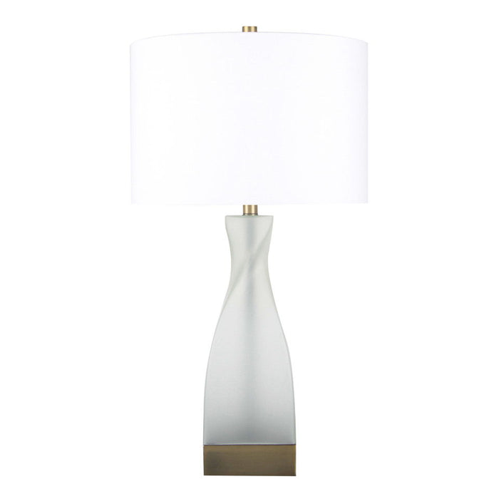 Fergana Table Lamp - Clear / White