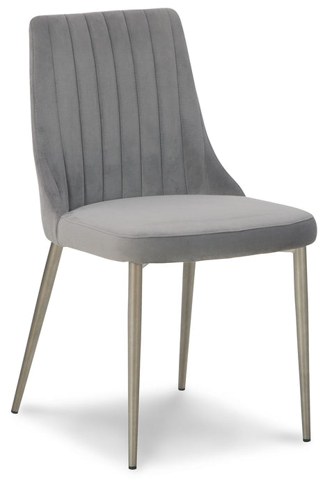Barchoni - Gray - Dining Uph Side Chair (Set of 2)