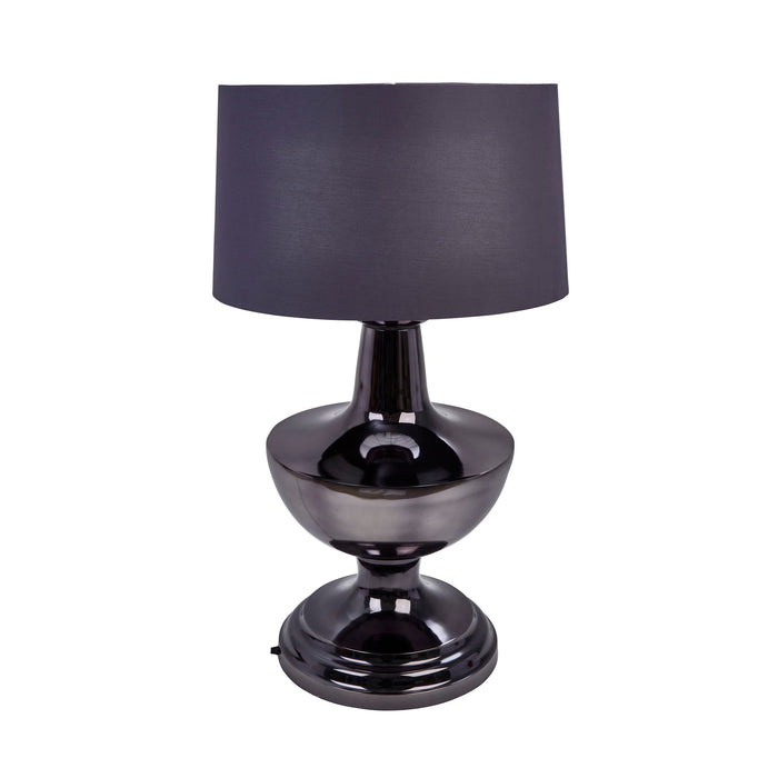 Stainless Steel Table Lamp 33" - Black