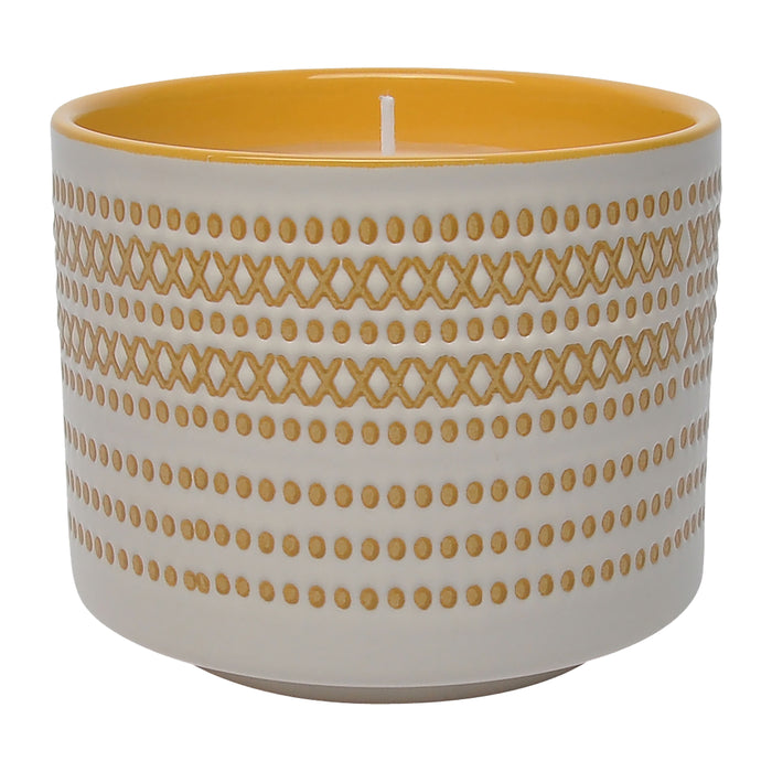 Dots Citro Candle Yellow