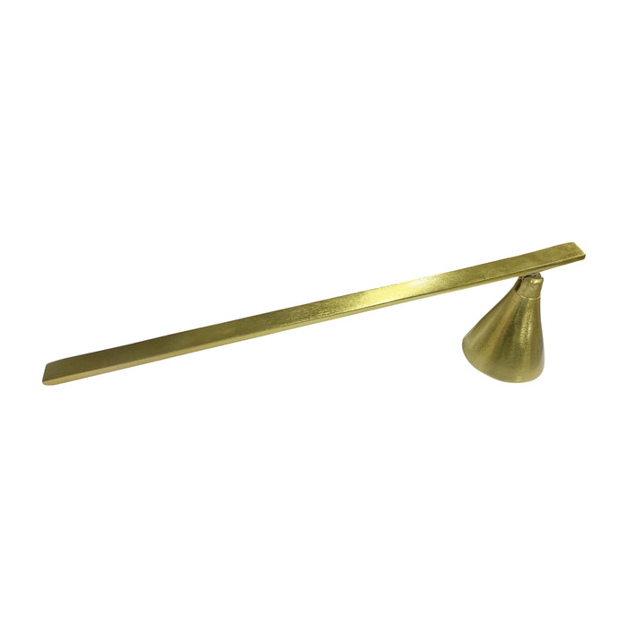 Metal Cone Candle Snuffer 11" - Gold