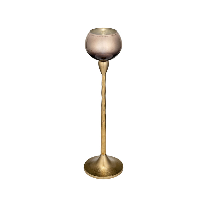 Glass Tealight Holder 18" - Champagne