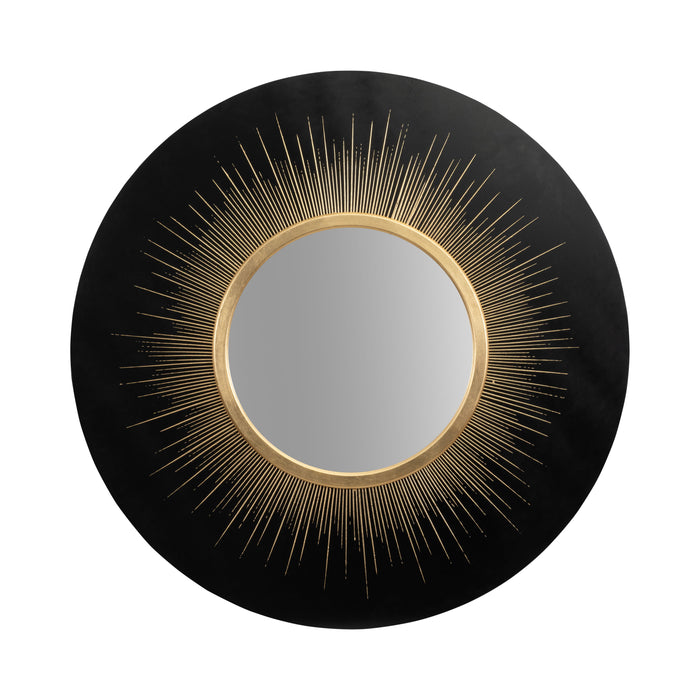 Shining Circle Mirror - Black / Gold